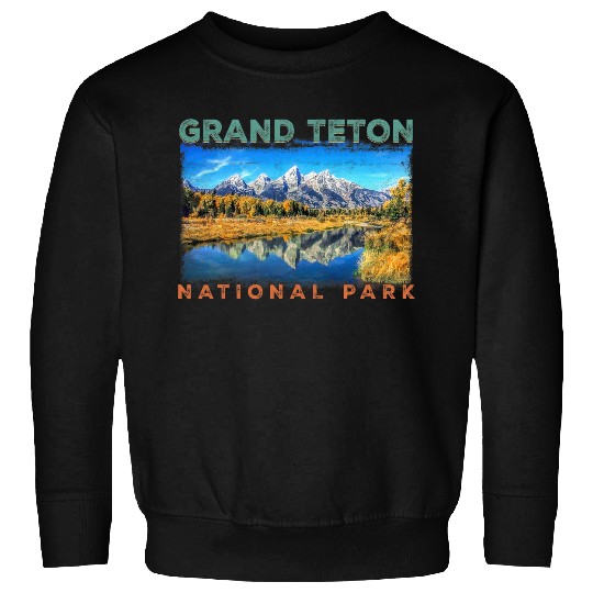 Retro Grand Teton National Park Wyoming Est 1929 Hiking 1 Sweatshirts