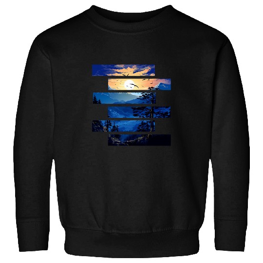 Wilderness Sunrise Majesty Gliding Raptors at Dawn Sweatshirts
