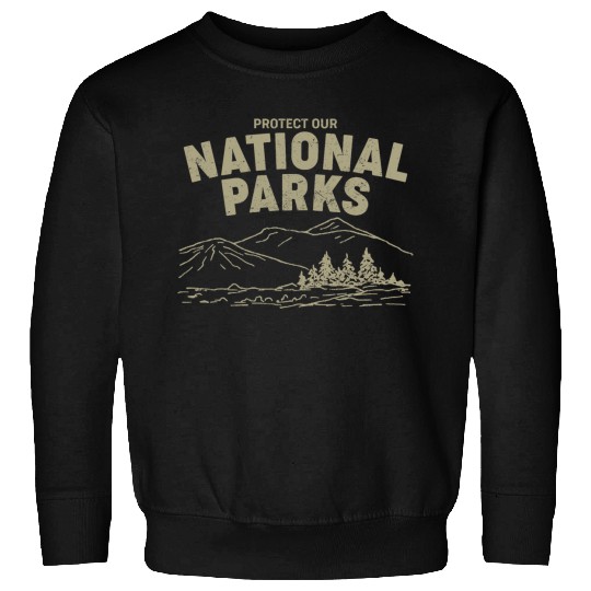 Retro Hiking Protect Our National Parks vintages Preserve Sweatshirts
