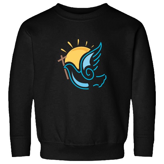 Pentecost Doves Tongues of Fires Flame Acts Holy Spirit Gifts Sweatshirts