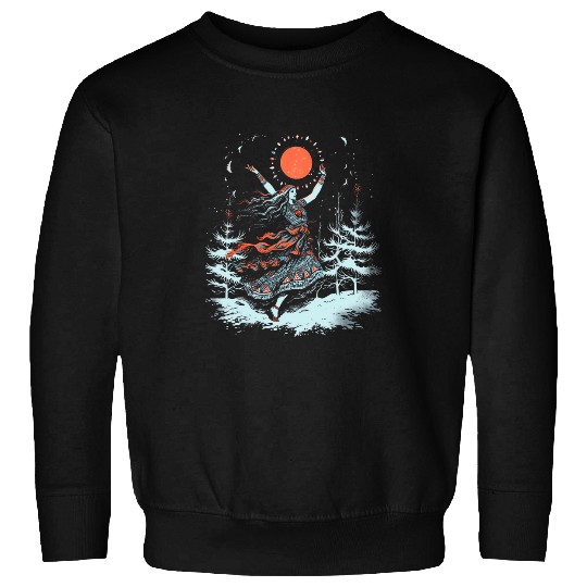 Van Gogh Style Winter Solstice Christmas Dance Fashion 3 Sweatshirts