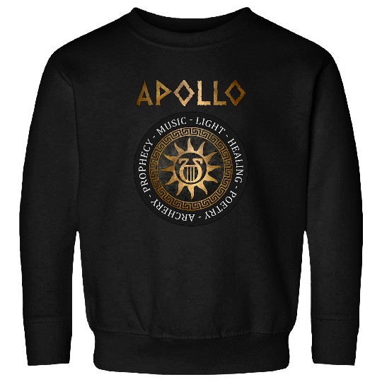 Apollo Ancient Greek God of Music and Light Lyre Symbol Sweatshirts