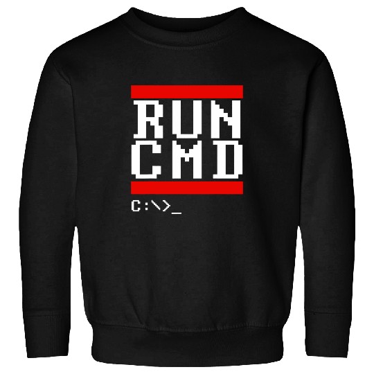 Run CMD s Computer Command Software Coder Programmer Sweatshirts
