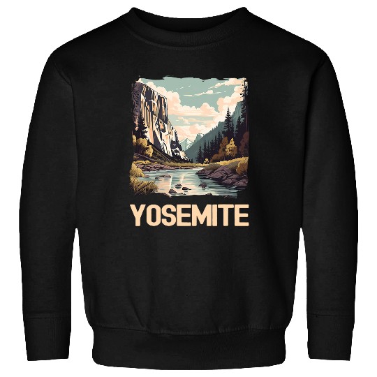 Yosemite National Park Adventure Hiking Nature Design 1 Sweatshirts