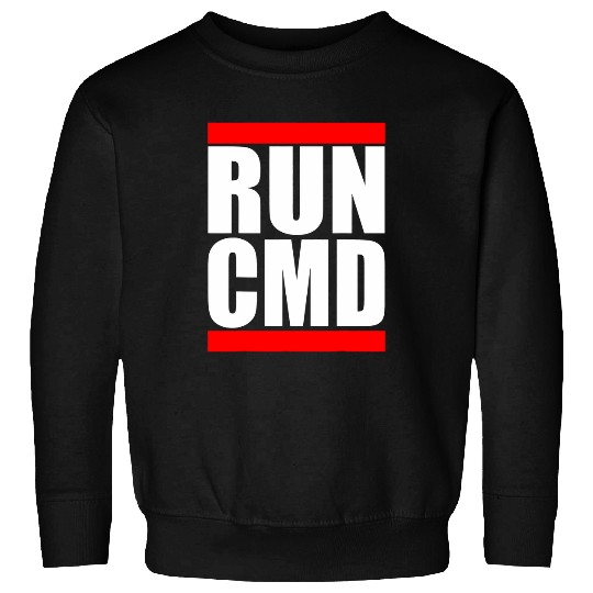 Run CMD Funny Software Developer Programmer 1 Sweatshirts