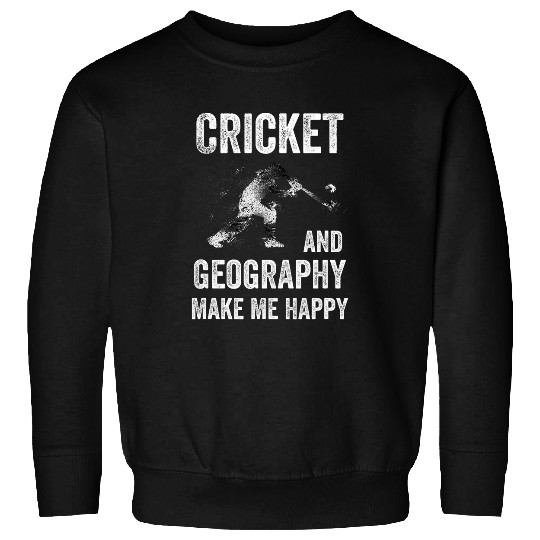 Cricketers Geography Lover vintages Funny Cricket Men Women Sweatshirts