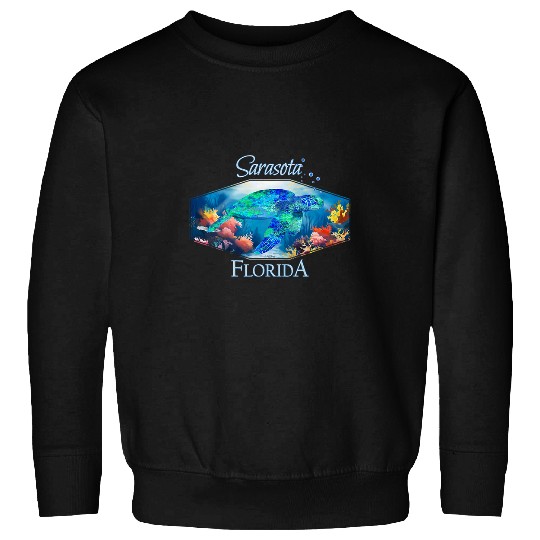 Turtle Pet Ocean Life Sarasota Florida Sea Turtle Coral Reef Sweatshirts