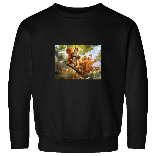 Squirrel Pet Magic The Gathering Squirrel Mob Graphic 1 Sweatshirts
