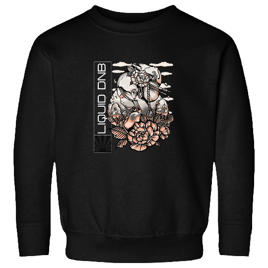 Drums Drummer Liquid Drum And Bass Jungle EDM DnB Rave Drums Sweatshirts