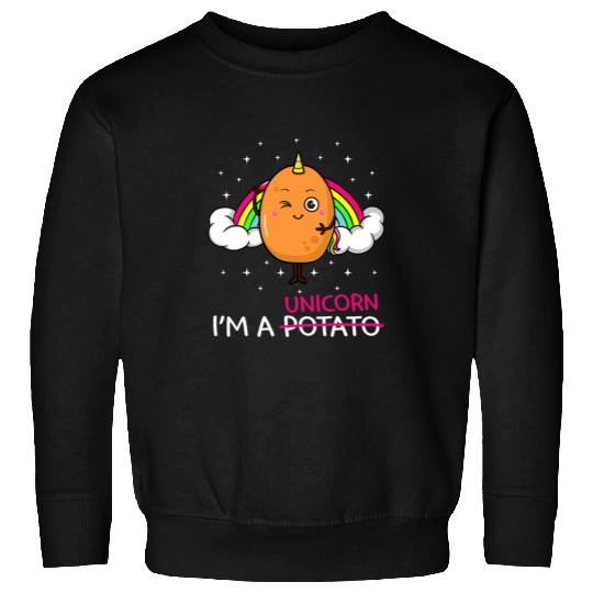 Im A Unicorns Potato Root Vegetable Spud Vegan Keto Gift Sweatshirts