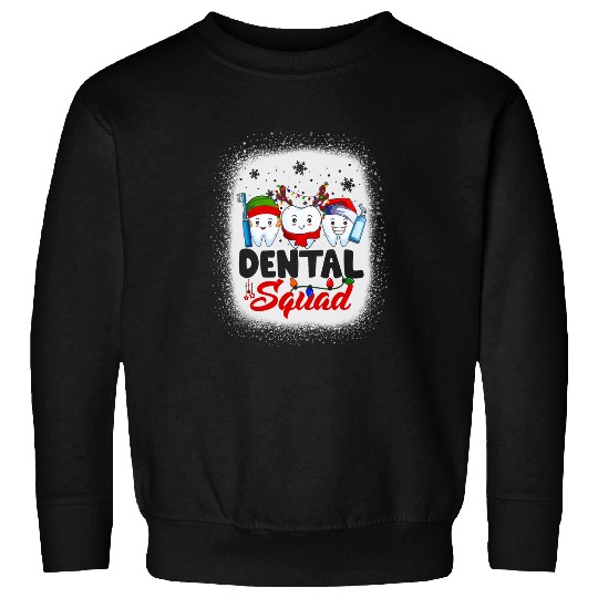 Dental Squad Teeth Toothbrush Christmas Dental Hygienist Sweatshirts