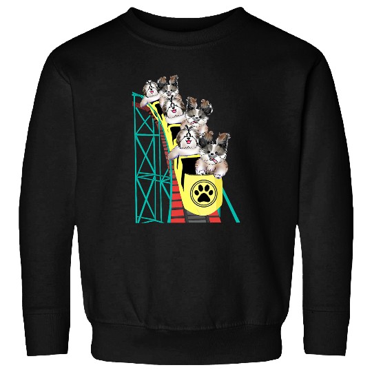 Shih Tzu Dog Breed Lover Gifts Funny Puppy Roller Coaster Sweatshirts