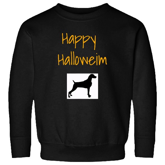Happy Halloweim Halloween Funny Dog Weimaraner Sweatshirts