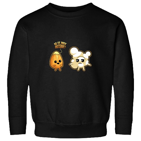 Lacrosse Gift Corn Popcorn Hot Outside Sun Temperature Hello Summer Sweatshirts