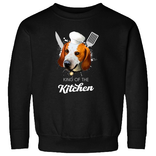 Black and Tan Virginia Foxhound King of the KitchenDog Chef Sweatshirts