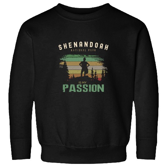 Hiking Hiker Shenandoah National Park Hiking Men Women Hike Sweatshirts