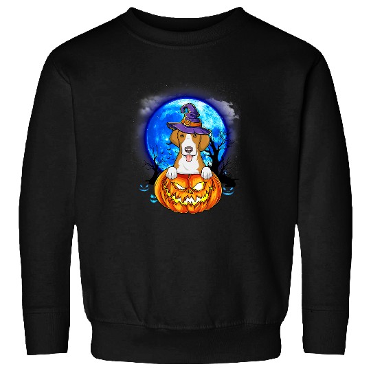 Foxhound Witch Hat Pumpkin Scary Halloween Dog Lovers Sweatshirts
