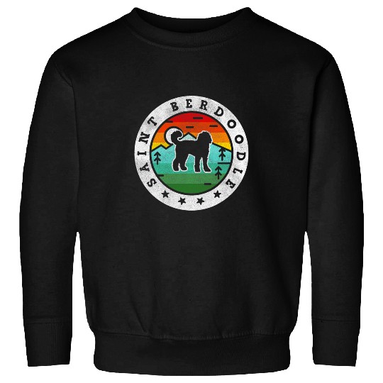 vintages Saint Berdoodle Retro Dog Mom Dad Sweatshirts