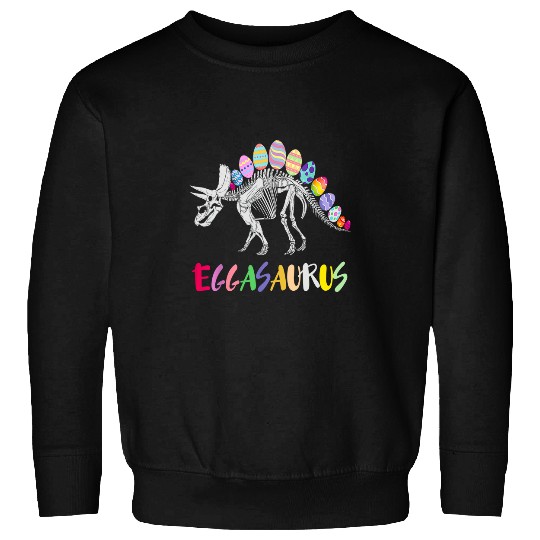 eggasaurus stegosaurus egg dinosaur happy easter day 1 Sweatshirts