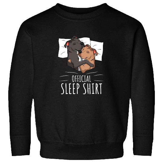 Discover Dog Staffordshire Official Sleep Staffordshire Bull Terrier Dog Sweatshirts