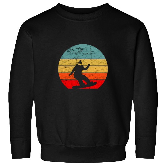 Skiing Ski Snowboarding vintages Retro Snowboarder Winter Snowboard Sweatshirts