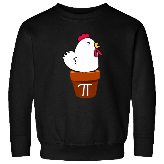 Cute Chicken Pot Pie Funny Math Pun Pi Symbol Sweatshirts