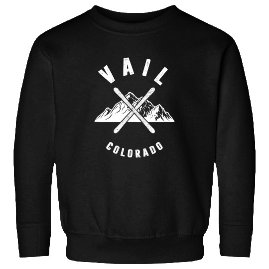 Skiing Ski Vail Colorado Skiing Snowboarding Winter Ski Park Mountain Sweatshirts