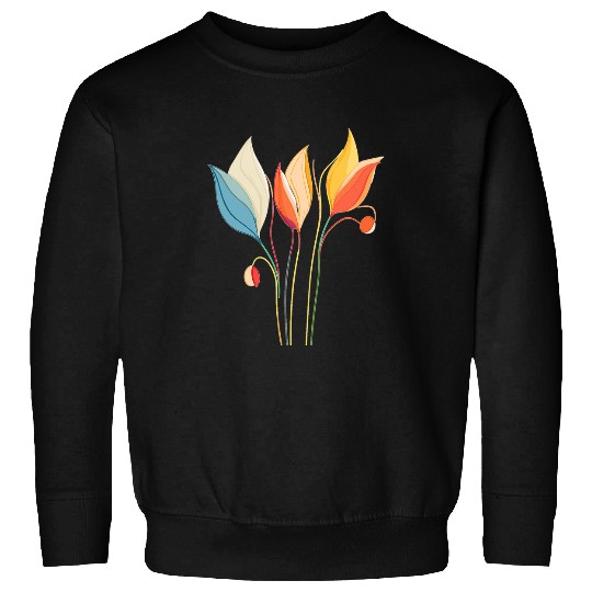 Arty Tulip Flower Floral Shop Owner Florist Sweatshirts