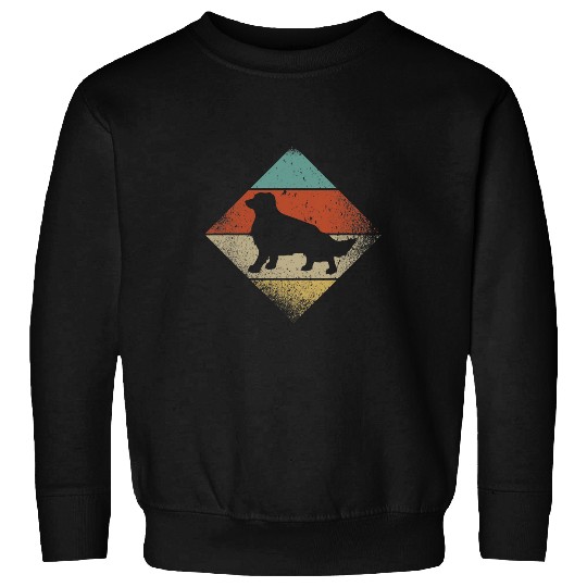 Border Collie vintages Retro 1970s Dog Breed Sweatshirts