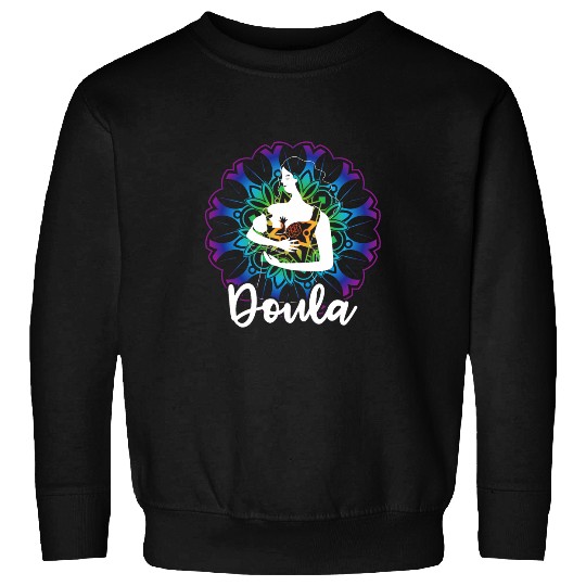 Doula Floral Birth Companion Birth Coachs Assistant 1 Sweatshirts