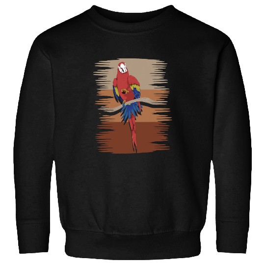 Jungle Animal Exotic Bird Watching Macaw Parrot Sweatshirts