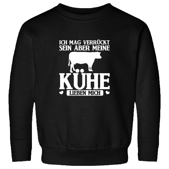 Cow Lover Funny farm gift cow builder cow Sweatshirts