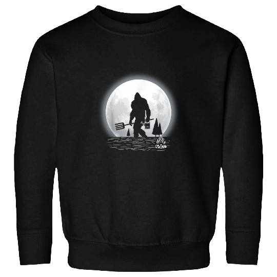 bigfoots Farmer Sasquatch Cryptid Farming Rural Legend Sweatshirts