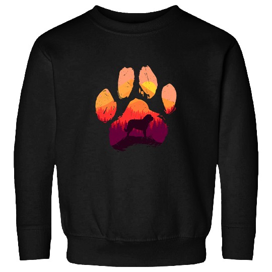 Paw St. Bernard Dog Mom Dad Men Women Sweatshirts