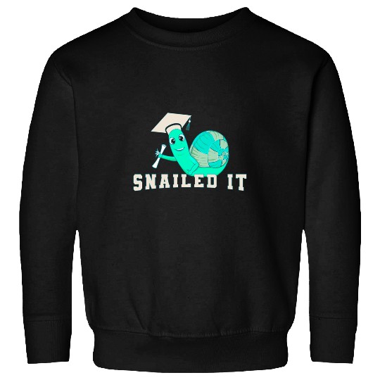 Funny Graduation Congratulations Cute Snail Seniors Graduate Sweatshirts