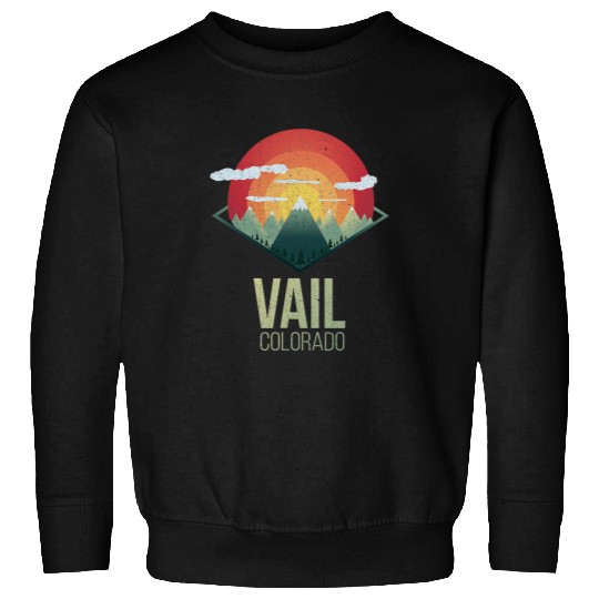 Skiing Ski Snowboard Vail Colorado Ski Winter Mountain Gift Sweatshirts