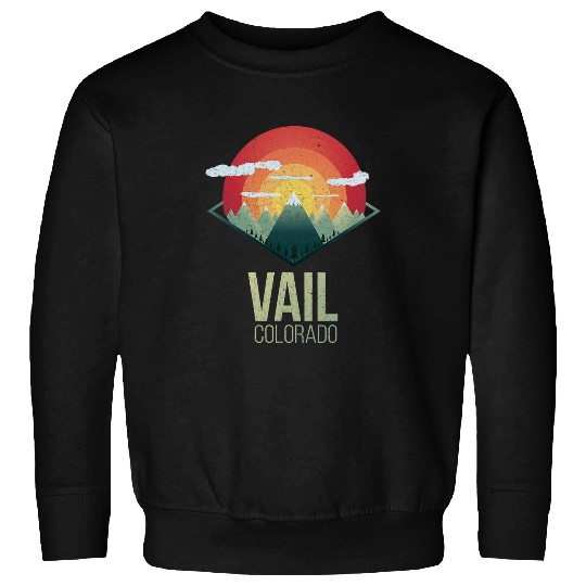 Skiing Ski Snowboard Vail Colorado Ski Winter Mountain Gift Sweatshirts