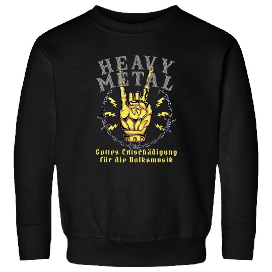 Heavy Metal Devil Greetings Rock Music Death Metal Metalhead Sweatshirts
