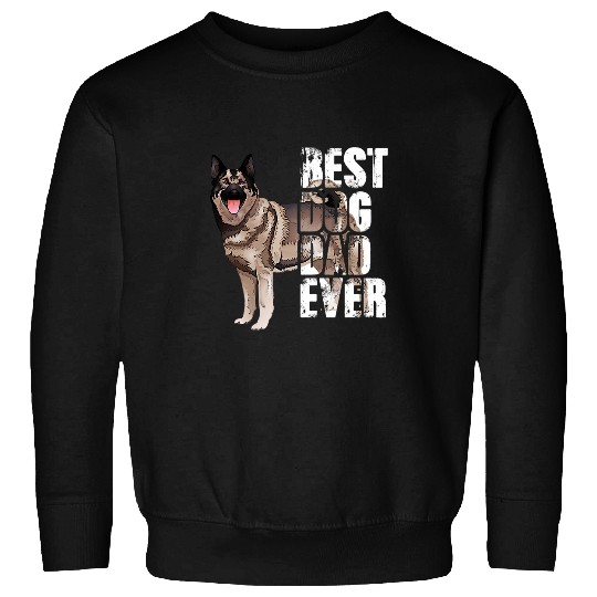bests Dog Dad Ever Norwegian Elkhound Dog Lovers Sweatshirts