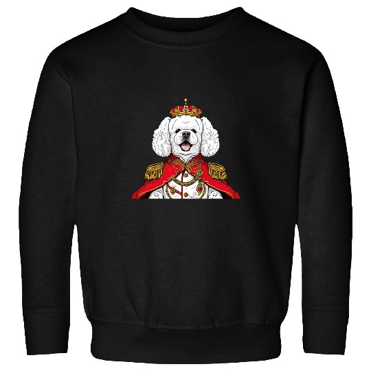 Bichon Frise King Funny Dog Royalty Sweatshirts