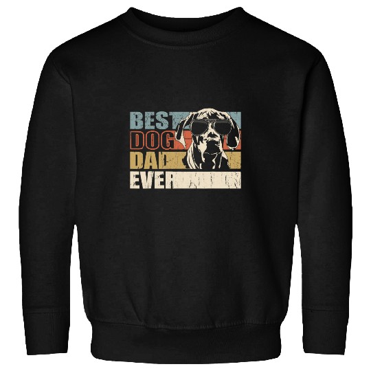 bests Dog Dad Ever funny glasses Rhodesian Ridgeback retro Sweatshirts