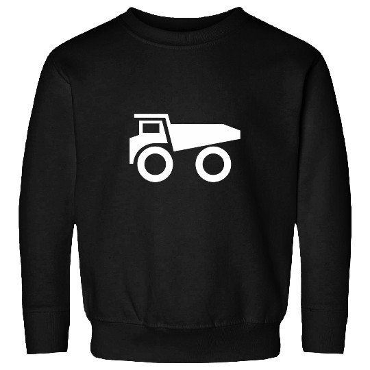 Dump Truck Silhouette Logo Sweatshirts