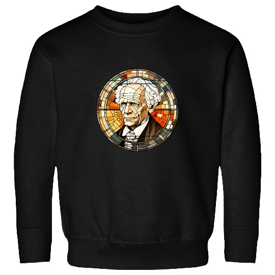 Arthur Schopenhauer Stained Glass 22 Sweatshirts