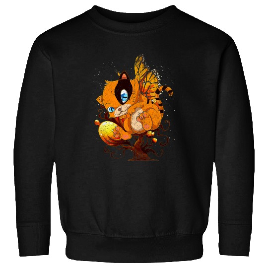 Cat Lover Magical Butterfly Insect Cat Owner Pet Lover Cat Sweatshirts