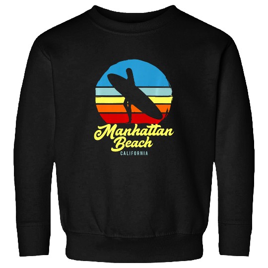 Surf Life vintages Manhattan Beach californiasSurf Sweatshirts
