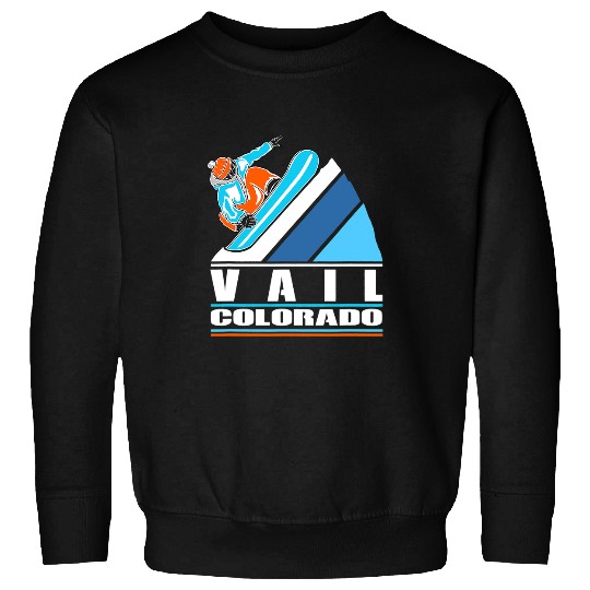 Skiing Ski Vail Colorado vintages Snowboarder Sweatshirts