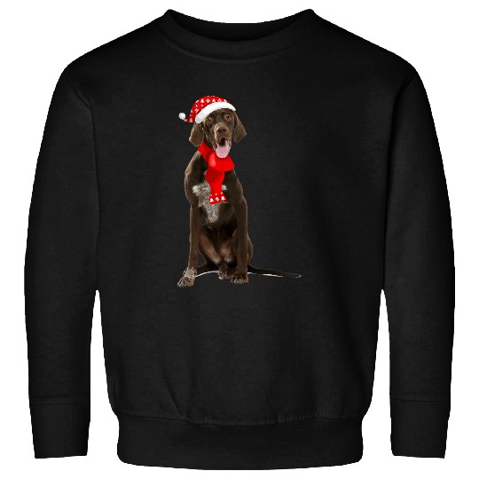 German Shorthaired Pointer Funny Christmas Ornament Sweatshirts