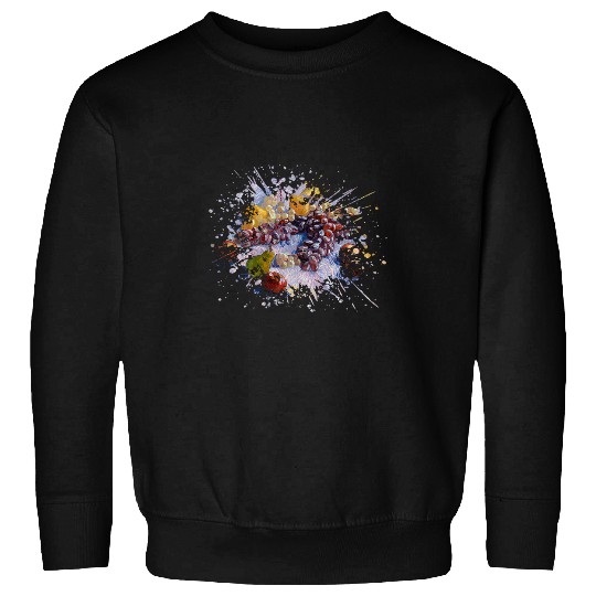 Famous Art Grapes Lemons Pears Apples by Van Gogh Stylish Sweatshirts