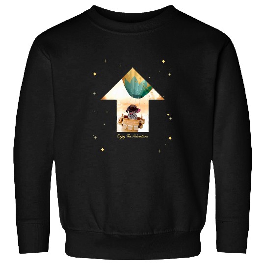 German Shorthaired Pointer Dog Adventurer Hot Air Balloon Sweatshirts