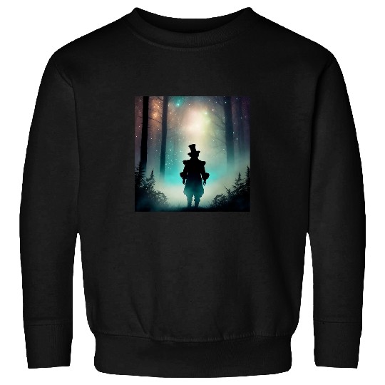 Fantasy Creepy Clown Shadow Horror Cryptid Halloween Graphic Sweatshirts